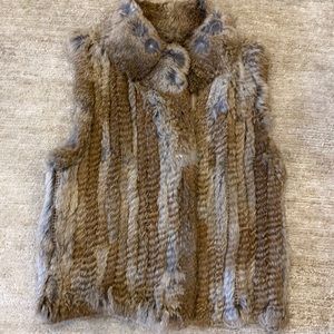 Haute Hippie fur vest zip